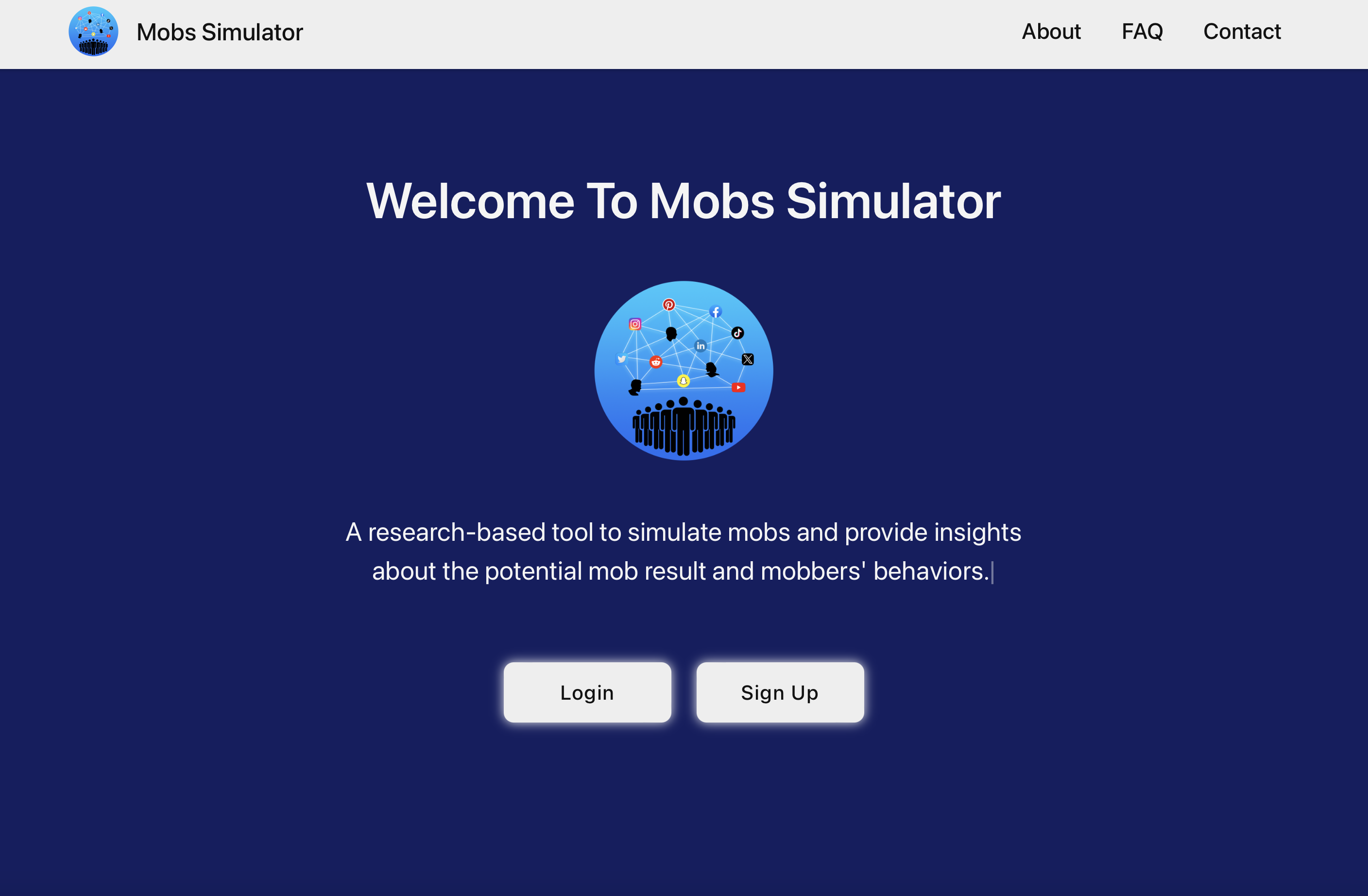 Mobs Simulator Web App
